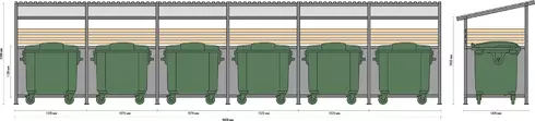 Контейнерная площадка для мусора R-06