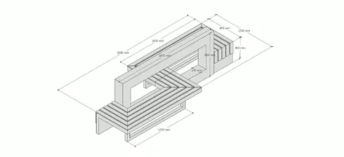 Парковая скамья Olha 1