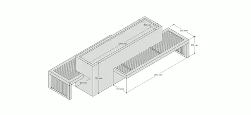 Парковая скамья Вудс